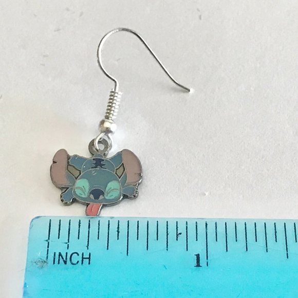 Vintage Disney Lilo & Stitch Earrings Disneyana Aulani Ohana Hawaii Charm - Picture 7 of 7